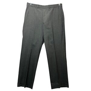 Vintage‎ 90s Wool Blend Dress Pants 34x30 Gray Flat Front Executive Collection